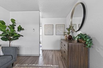 Wood-style plank flooring